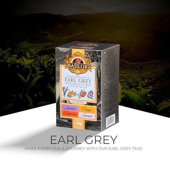 Basilur TeaEarl Grey Assortment (20 Tea bags)Individually wrappedCeylonCold brewIced teaSmall giftPremium72170
