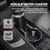 2PCS PU Leather Car Coaster Water Cup Drink Holder Mat Anti-Slip for Citroen C4 Picasso Xsara C5 Aircross Cactus Auto Valve Cap amb123