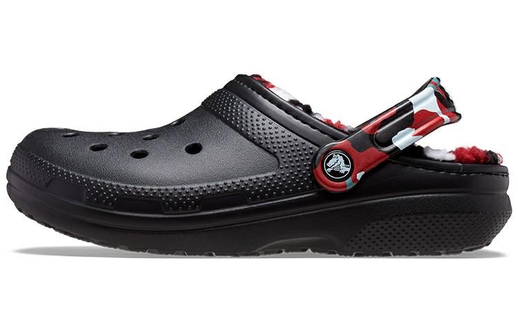 Кроксы Classic Lined Camo Clog Черный и Красный 208047-063 37-38