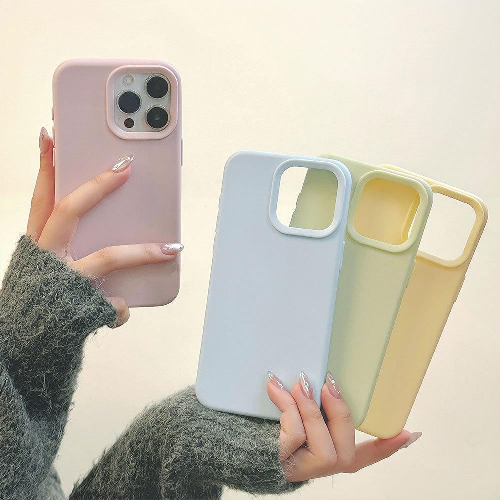 Silicone Case For iPhone 16 15 14 13 12 11 Pro Max 14Plus 15Pro X XR XS Max Phone Bumper Shockproof Soft Cover