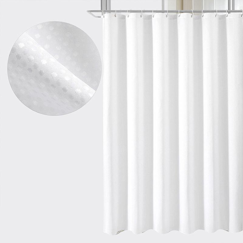 Einfarbig Badezimmer Wasserdicht Schimmelfest Stoff Vorhang Trennvorhang Duschvorhang