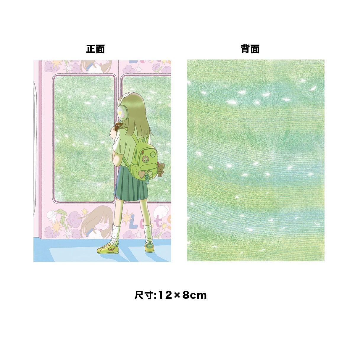 

2pcs Double sided card postcard separator transparent separator