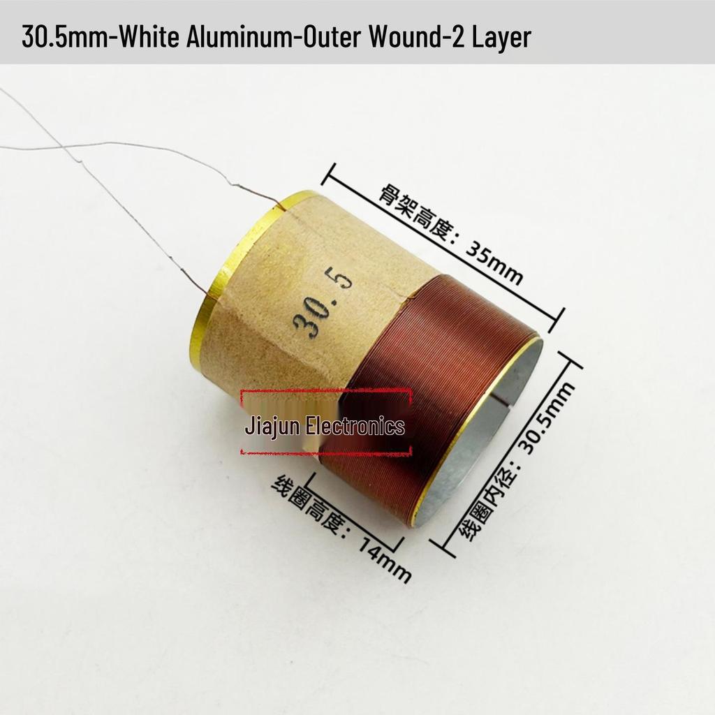 Black Aluminum Woofer Voice Coil Repair Kit - Core Wire: 25-125, Coil Sizes: 65.5mm, 75.5mm, 99.5mm