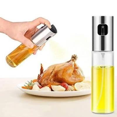 Kitchen Portable Spray Bottle Oil Sprayer Oiler Pot BBQ Barbecue Cooking Tool Can Pot Cookware Household Storage Tool PP Olive