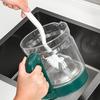 2 Piezas Cepillo para Fregadero Cepillo para Limpiar Tazas con Mango Largo Diseño en Ángulo Agujero en la Cola Accesorios de Limpieza para Grietas Colgantes de Pared
