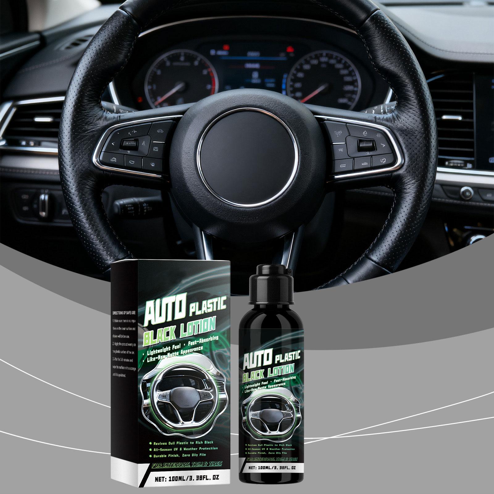 

Автомобильный пластиковый черный лосьон; Восстановление пластиковых деталей; Кристаллическое покрытие пластиковых деталей, 100 мл, One Size