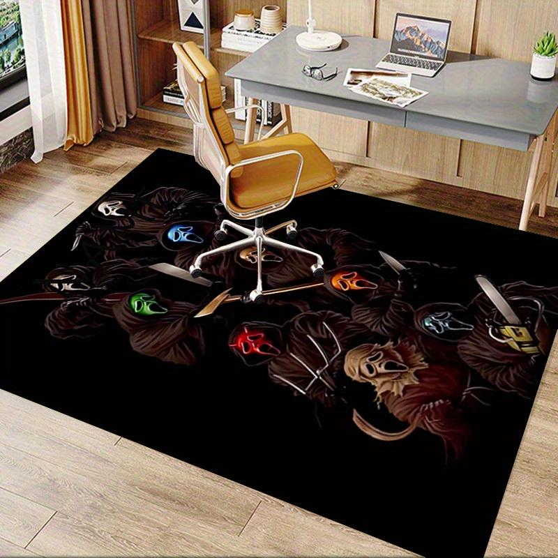 Scream, Ghostface, Horror Office Carpet Soft Polyester Entrance Carpet Washable Non Slip Machine Was
