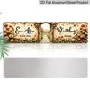 2D Flat Design Floral Signboard European Style Aluminium Decorative Sign Featuring Rose Patterns with Wedding-Themed Text Suitable for Gardens Event