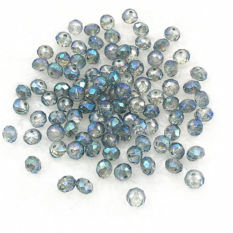 30pcs/lot 8x6mm Rondelle Austria Faceted Crystal Glass Beads,Wheel Beads,Transit Beads For Jewelry Making diy Bracelet Necklace