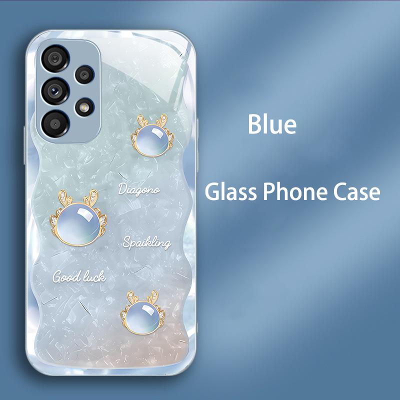 Capa de Vidro Temperado de Luxo para Samsung Galaxy A52 A52S A72 A22 A13 Lte A12 M12 A50 A50S A30S A20S Capa Rígida PC à Prova de Choque Funda