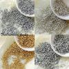 Perline di Rocaille Premium da 3mm Elettrolitiche Oro e Argento per Creazione di Gioielli Fai da Te