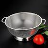 Fine Mesh Filter Stainless Steel Colander Solid Ring Base Kitchen Strainer Draining Basket  Kitchen