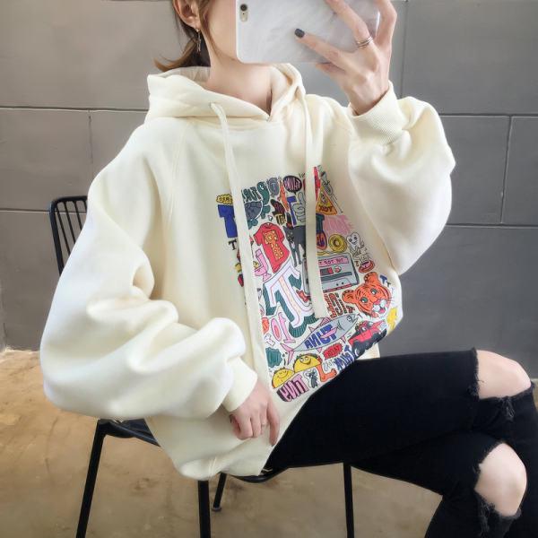 Korean Style Women's Spring/Autumn Loose Thin Sweatshirts - Fashionable, Versatile, Trendy European Design Tops/Jackets
