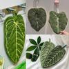 Bathroom Accessories Imitation Plant Leaves Hand Towel Absorbent Kitchen Leaf Towel Soft Hanging Cleaning Cloth Handkerchief
