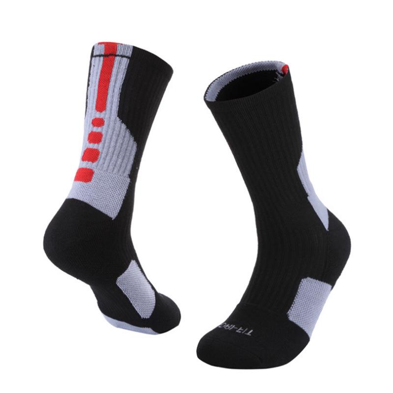 Middle Tube Basketball Socks Adult Towel Bottom Sports Socks Sweat-absorbent Anti-friction Football
