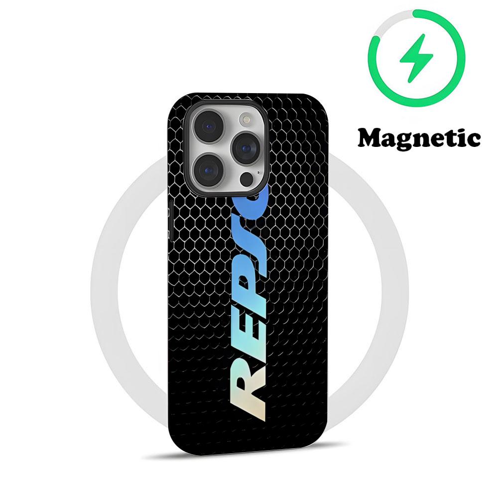RR-Repsol Motorrad Kühl Handyhülle Magnetisch Für IPhone 16 15 14 13 12 11 Pro Max X XR XSMax 7 8 Plus Glänzende Folie Harte PC-Abdeckung