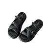 Solid Color Sandals Women's Spring New Popular Versatile Thick-soled Non-slip Casual Fairy Wind Beach Sandals Women