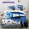 Copenhagen Football Club Pattern Bedding Home Decoration Birthday Gift (1 * duvet cover + 2 * pillowcase, without core)