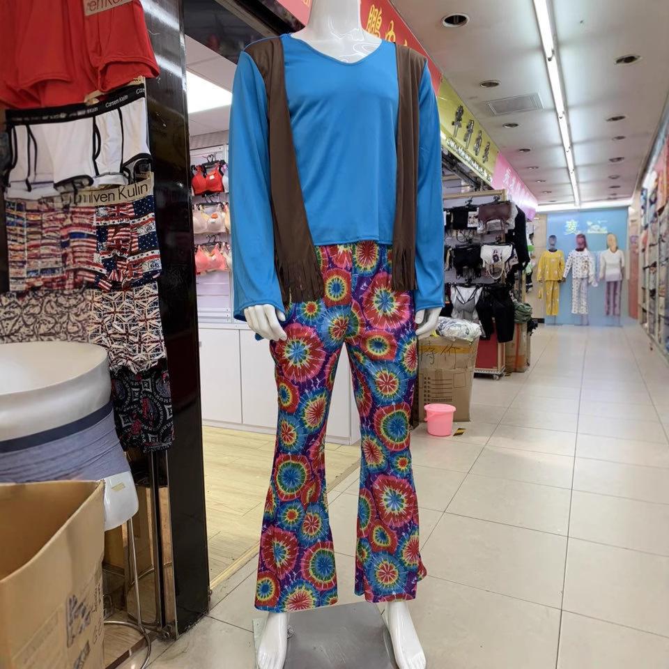 80s Hippie Halloween Unisex Costumes & Masquerade Ball Stage Attire