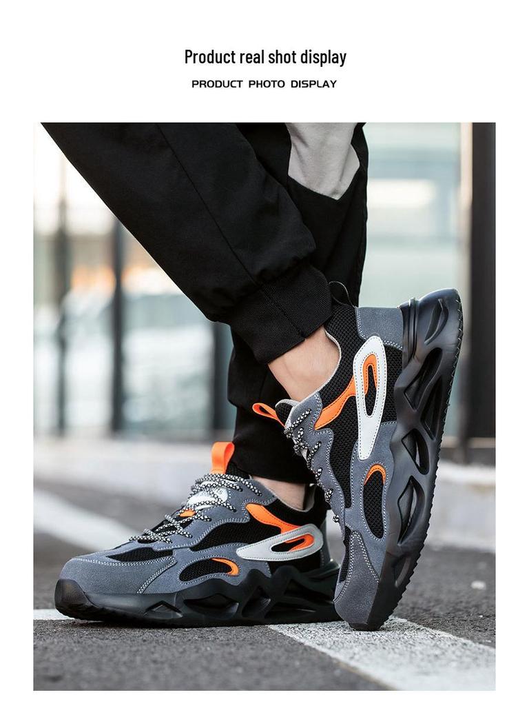Unisex Summer Steel Toe Work Shoes: Lightweight, Anti-Smash, Anti-Puncture, Wear-Resistant Sole