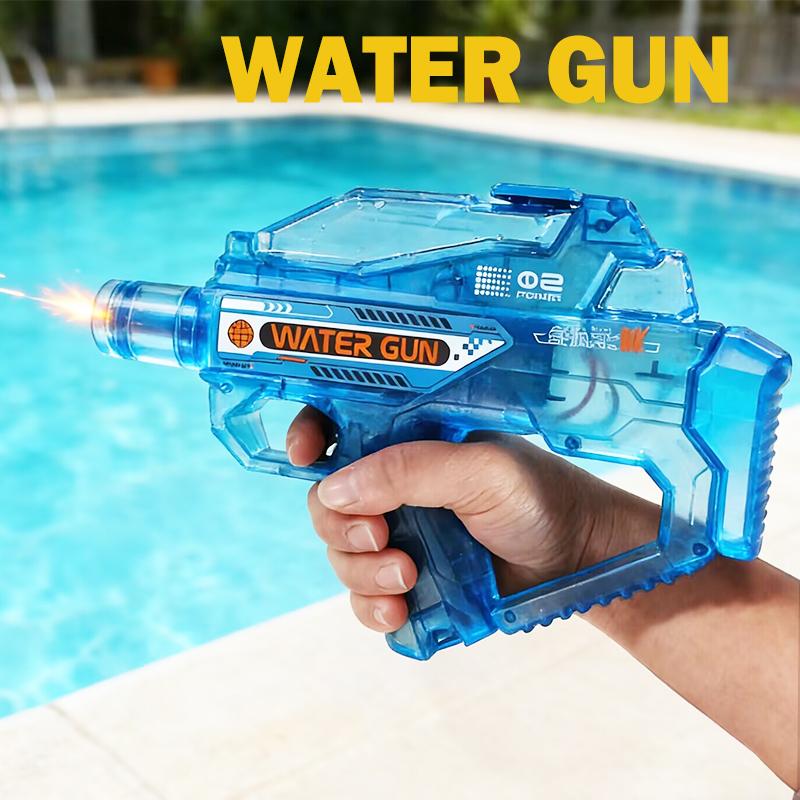 Electric Water Gun Toy Kids Water Squirt Gun with Lights and Sound Automatic Continuous Firing Watergun Beach Pool Outdoor Toy