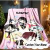 Custom Name Kawaii Stars K-pop Blanket  Ideal Bedding Blanket Perfect for Travel, Camping, Living Rooms, Offices, Sofas, Fan Christmas gift