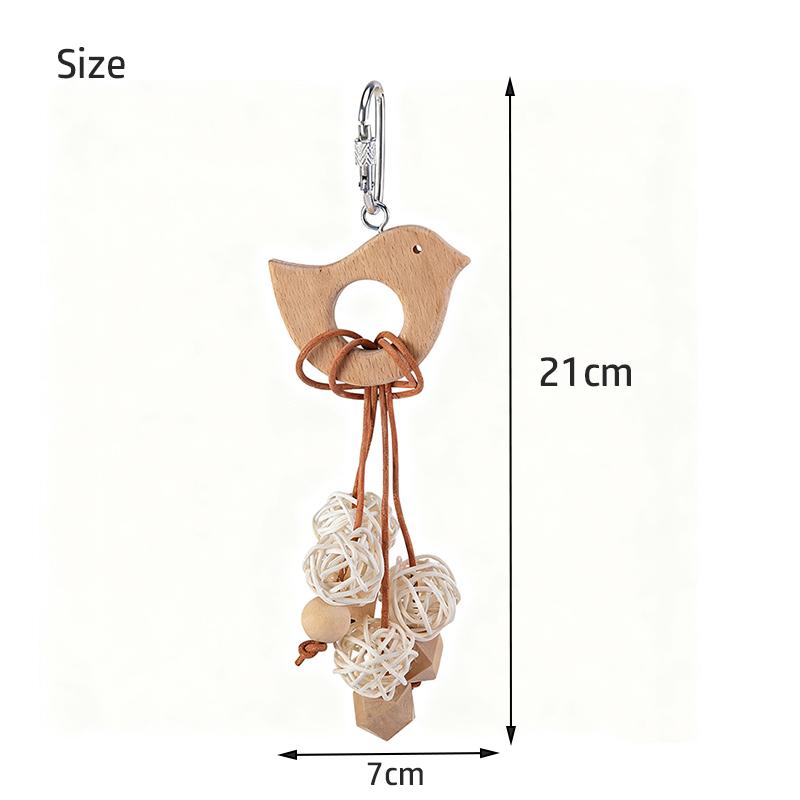 Pet Bird Ball Chewing Toys Bird Rattan Ball Toy For Parrot Budgie Parakeet Cockatiel Chewing Playing Toys Parrot Cages Toys