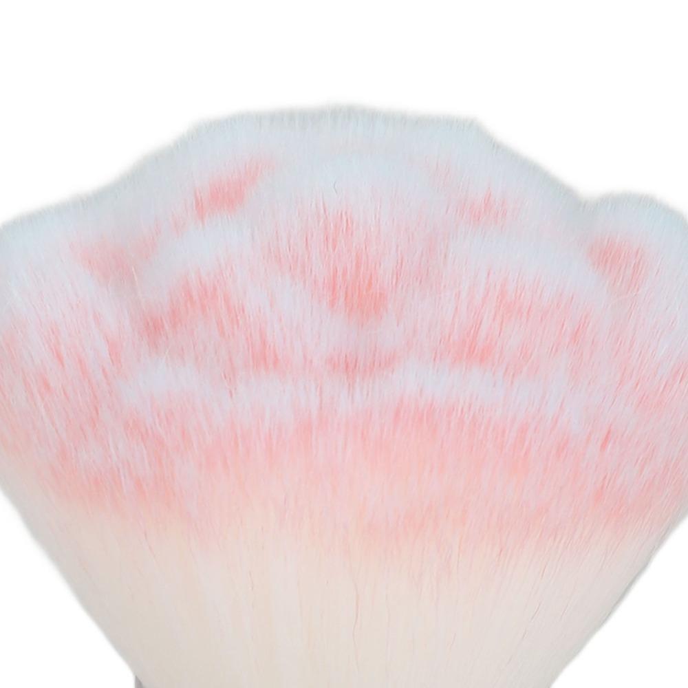 2pcs Comfortable Handle Nail Dust Removal Brush Nail Art Powder Brush Salon & Personal Use