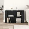 Sideboard in Black Oak Look 80 x 30 x 53 cm Particleboard