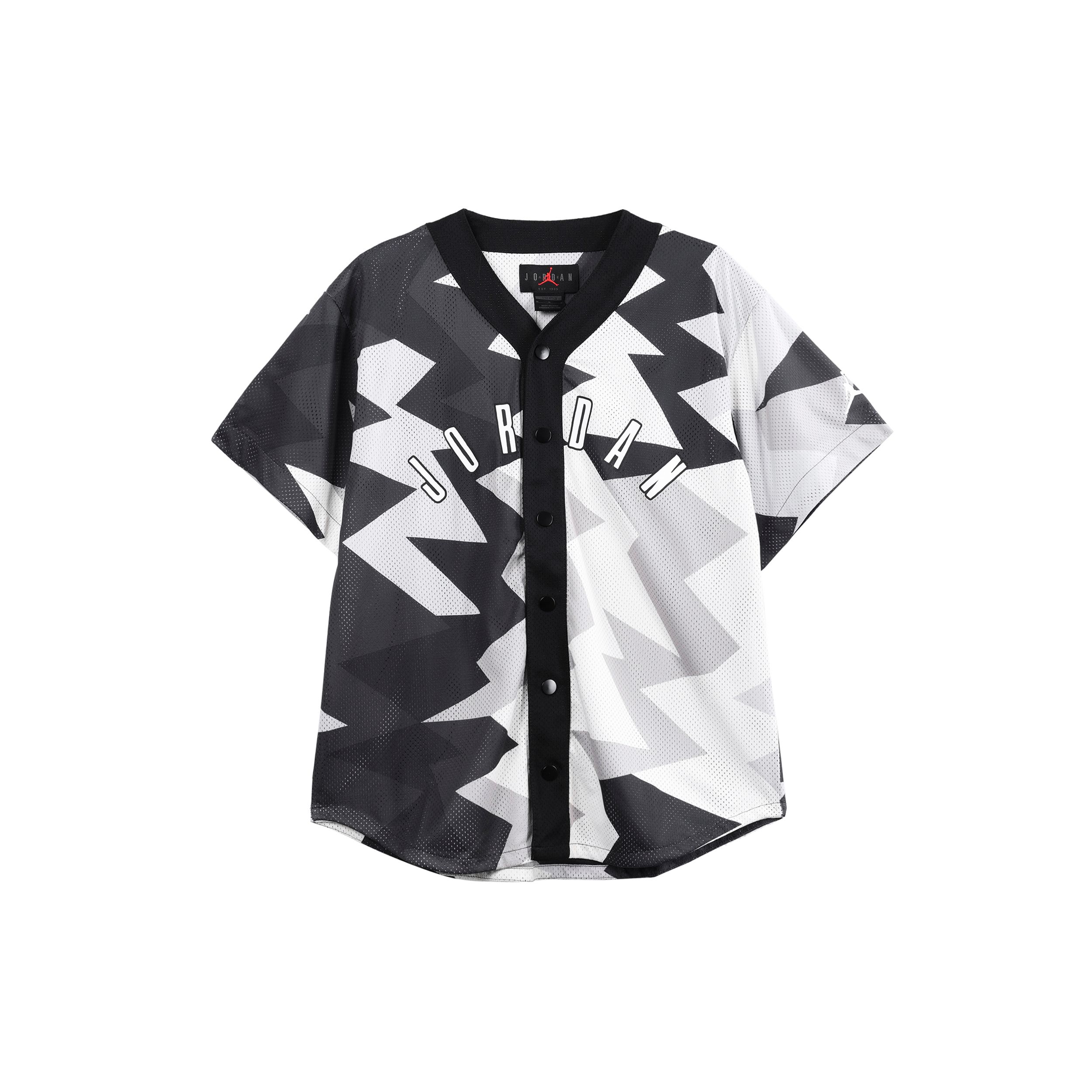 Jordan Men s Essentials Knit Jersey Top White Black FB7339-200 M