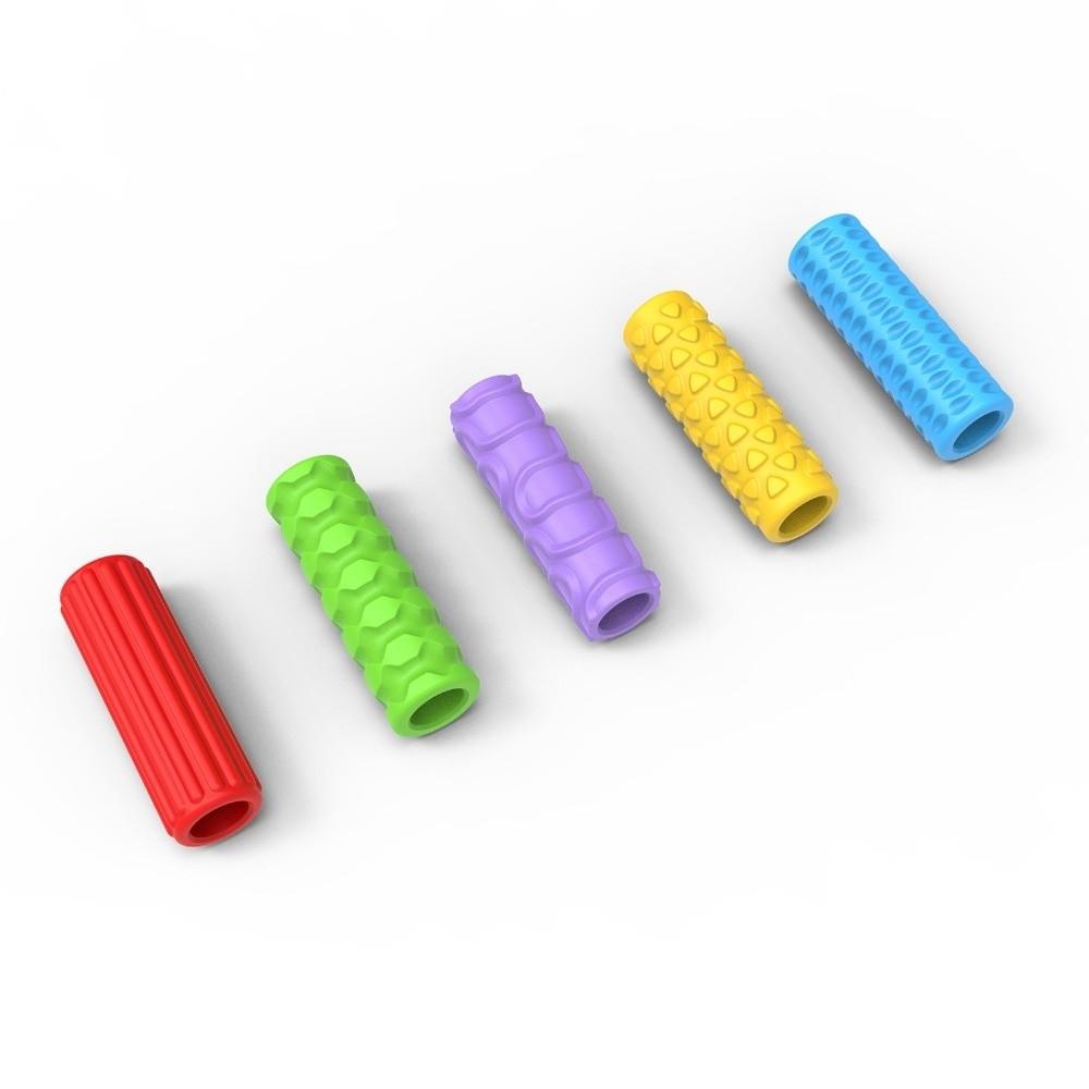 5PCS Ergonomic Writing Aid Pencil Holder Grip Soft Silicone Handwriting Tool Pen Grips  Kids Toddler