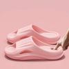 Non Slip Eva Indoor Slide Shoes Women Summertime Comfort Cloud Thick Bottom Bedroom Slide Shoes Plus Size 45 Couple Home Slides