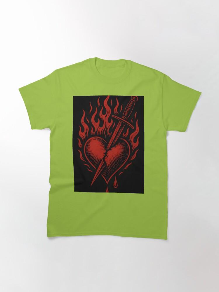 Heart In Flames and Chains Classic T-Shirt