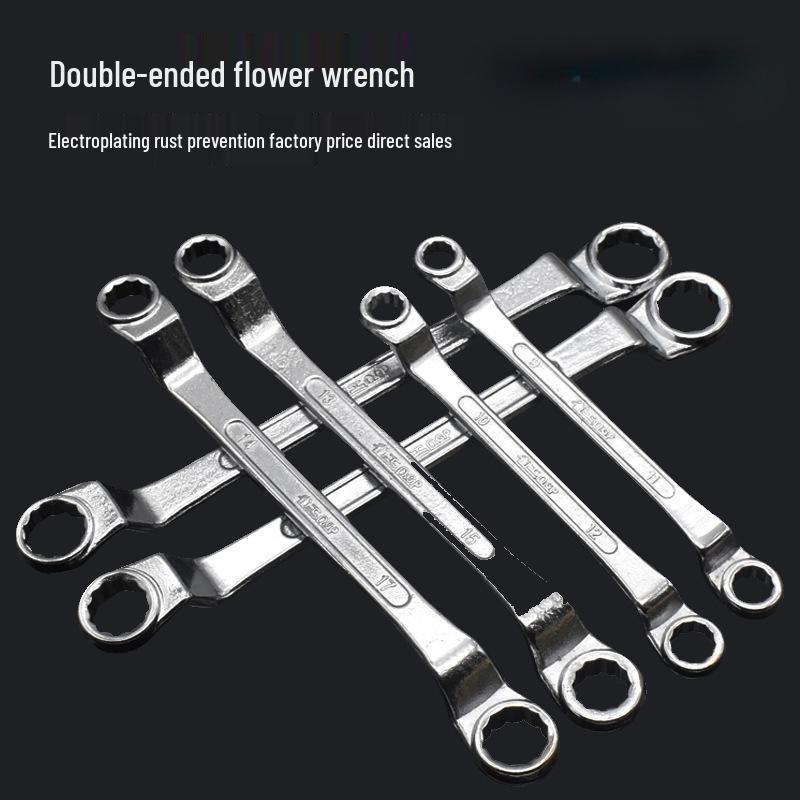 Sada oboustranných očkových klíčů s zrcadlovým povrchem: 8-55mm Nástroj pro opravu brýlí a automobilů