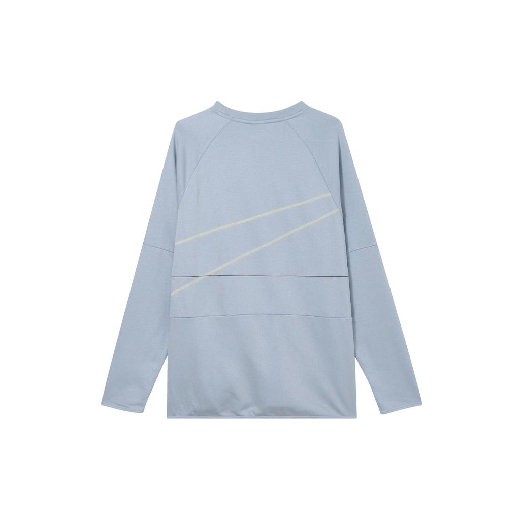 Nike Graphic Print Fitted Long Sleeve Sweatshirt Men Sweatshirts Blue DQ6623-412