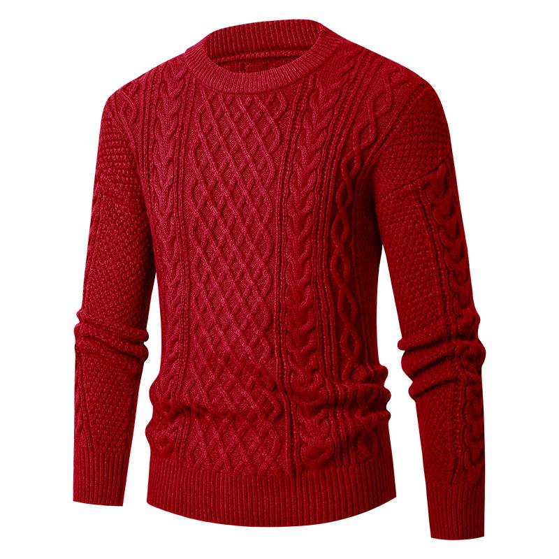 Men s Trendy Loose-Fit Knit Pullover Sweater - 2024 Autumn/Winter Fashion XXL