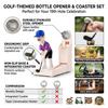 Golf Ball Wine Bottle Opener Novelty Metal Corkscrew for Party Games Creative Barware for Home Bar Picnic and Holiday Gifts 1 Piece