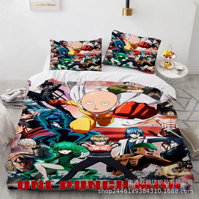 3D Digital Printing One-Punch Superman Three-Piece Set, Bedding Four-Piece Set, Children'S Quilt Cover