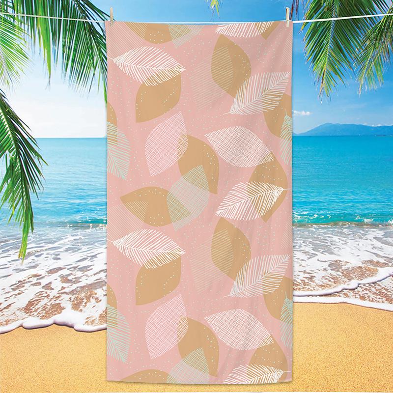 1pc Fruit Printed Beach Towel, Quick Drying and Absorbent Soft Swimming Towel, Multi-functional Sand Proof Beach Towel