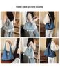 Women's Large Capacity Polka Dot Canvas Tote - Korean Style Commute and School Shoulder Bag