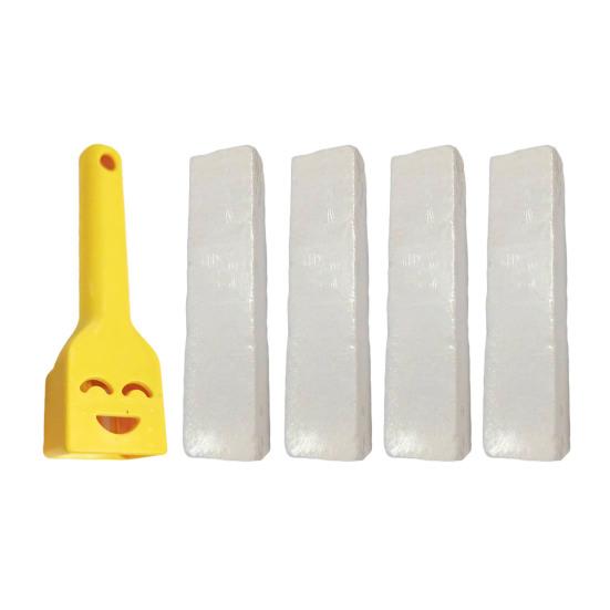 Pumice Stone Toilet Bowl Cleaner with Handle Efficiently Removes Hard Water Rings Calcium Buildup Pumice Stone Scrubber