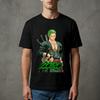 Men's High - Quality Soft Fabric Anime T - Shirt, One Piece Roronoa Zoro Three Sword Style Green Kimono Graphic Print Casual Tee