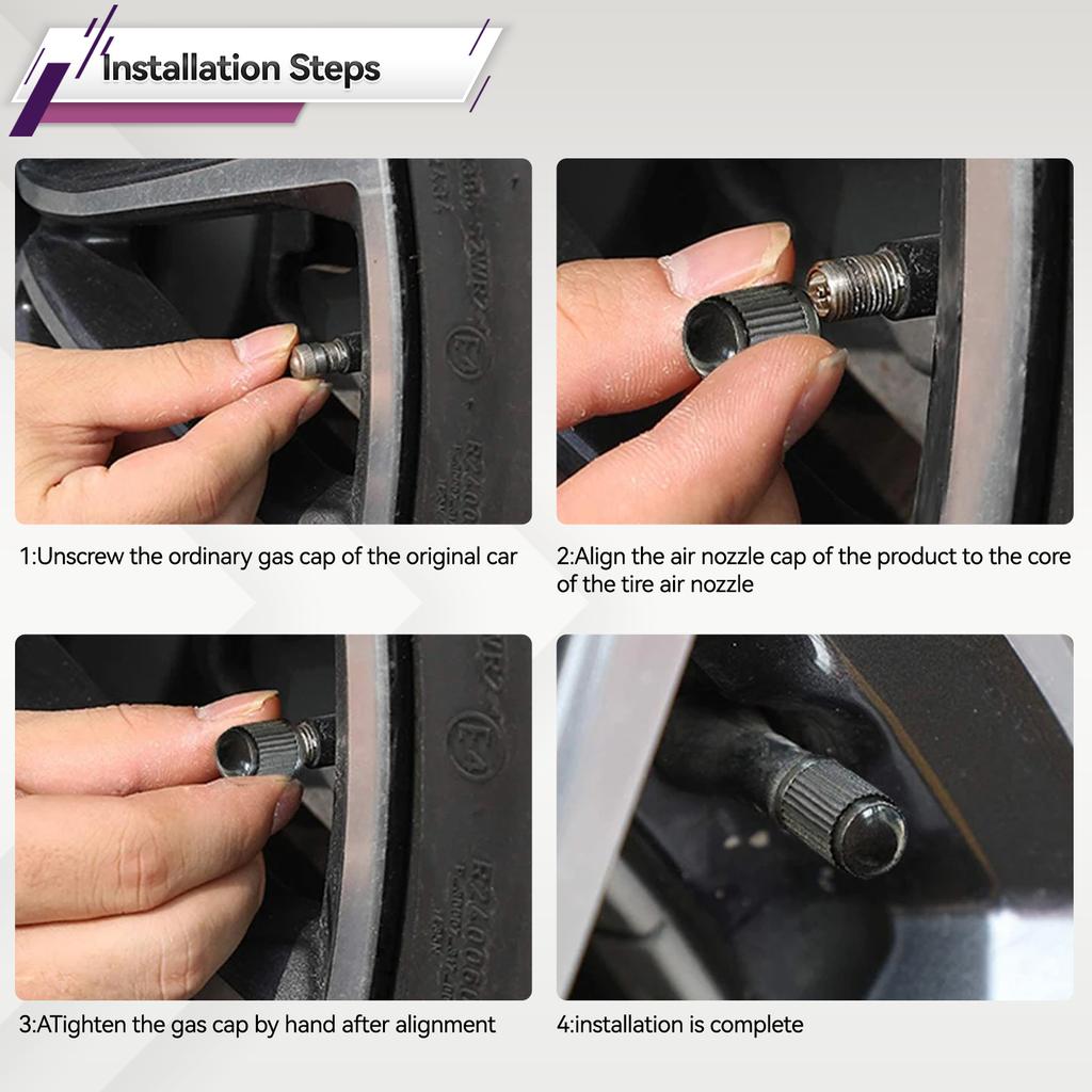 20 szt. Kapsle na wentyle kół samochodowych, motocyklowych, rowerowych bez gumowych pierścieni