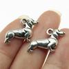 20pcs Puppy Dog Dachshund Bulldog Doghouse Charms Antique Silver Color Plated Pendants Jewelry Making DIY Handmade Craft