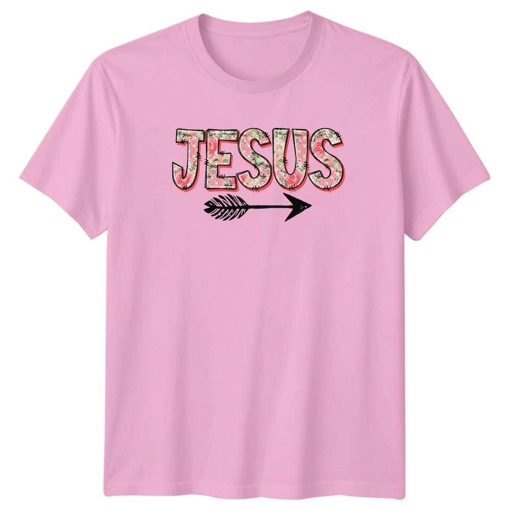 Jesus Unisexs TShirt Floral Boho Christian 2026 Thanksgiving Gift For Her