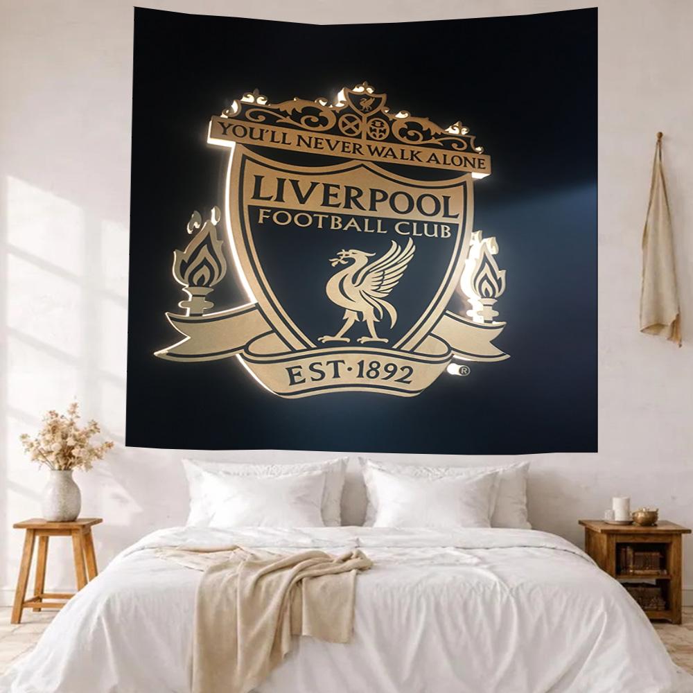 Liverpool Football Club Wall Decor Tapestry Art For Pet Memorial Birthdaywedding Party Backdrop Family Gift