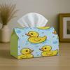 1pc Playful Modern Cartoon Tissue Box - Duck Pattern Bubble  - Holiday Parties & Home Decor, 17.02x25.91 cm, Party Decorations, Suitable for Daily Use