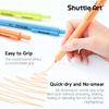 Shuttle Art Highlighter Pastel Neon Chisel for Diary Card SNS Pens, 12-Pack, Retractable, & Colors, Soft, Vibrant, Water-Based, Tip, Quick-Drying,