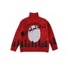 2025 Winter Kinder Roter Rollkragenpullover - Trendiger Weihnachtsstil für Jungen und Mädchen