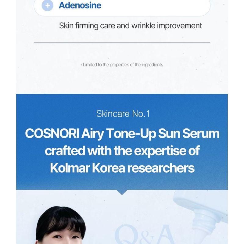 COSNORI - Airy Tone-up Sun Serum